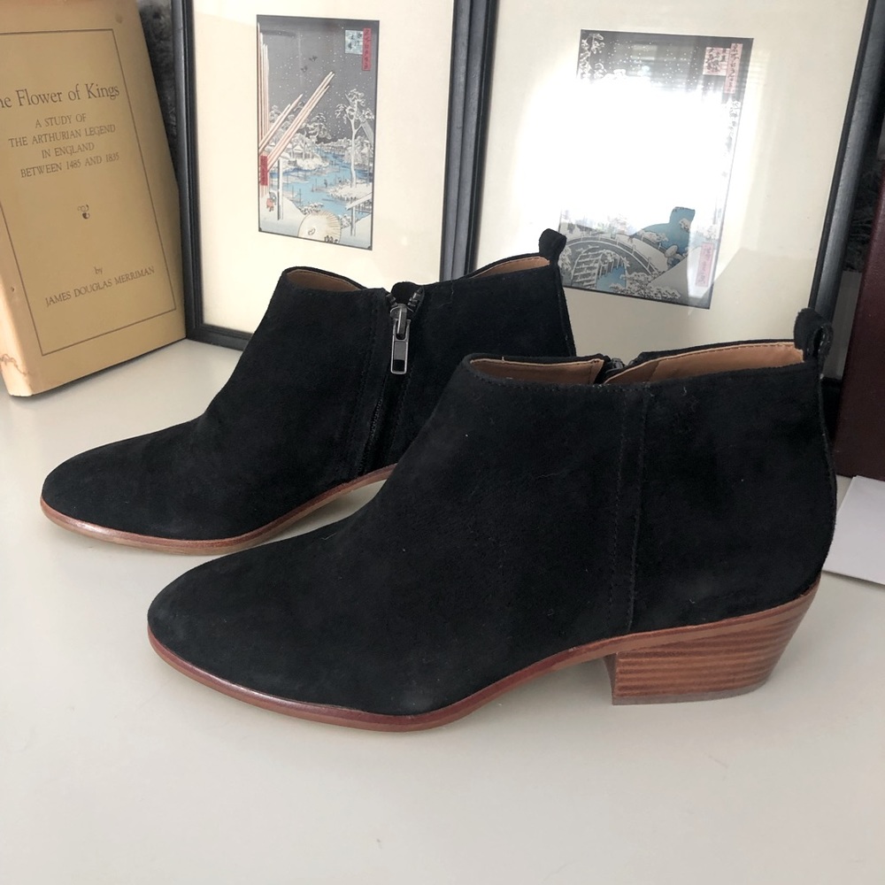 Black J-Crew Sawyer Suede Boots